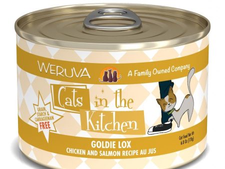 Weruva Goldie Lox Chicken and Salmon Recipe Au Jus Canned Cat Food For Discount