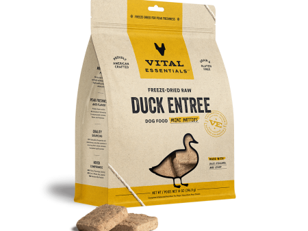 Vital Essentials Freeze-Dried Raw Duck Entrée Mini Patties Dog Food Online Hot Sale