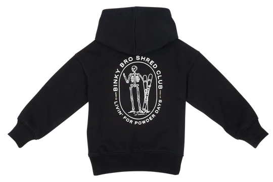 Binky Bro Skelly Black Hoodie Fashion