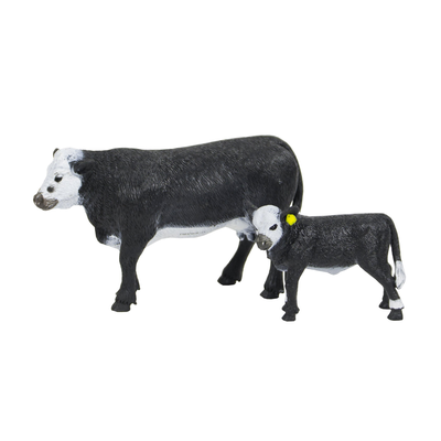 Big Country Toys Black Baldy Cow & Calf Fashion