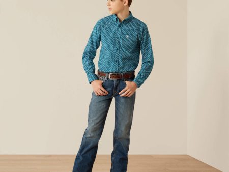 Ariat Boy s Petey Classic L S Fit Shirt Online now