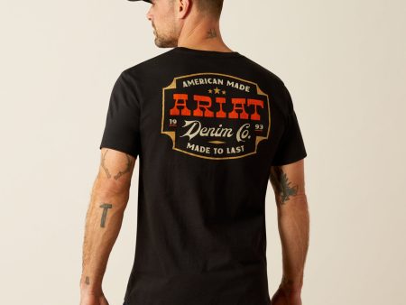 Ariat Men s Denim Badge SS T-Shirt Sale