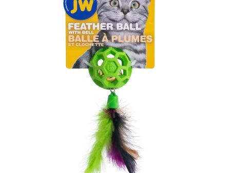 JW Cataction Feather Ball Cat Toy For Discount