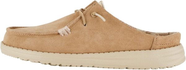 Hey Dude Women s Wendy Slip Suede Tan on Sale