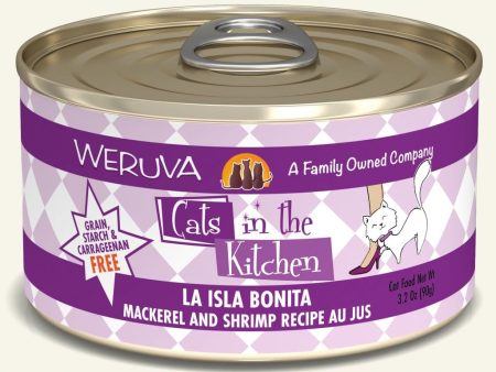 Weruva La Isla Bonita Mackerel and Shrimp Recipe Au Jus Canned Cat Food Sale