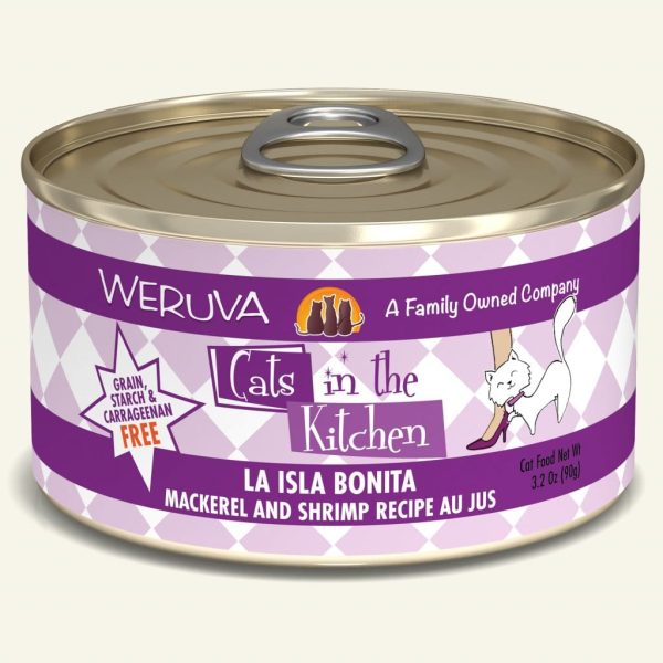 Weruva La Isla Bonita Mackerel and Shrimp Recipe Au Jus Canned Cat Food Sale