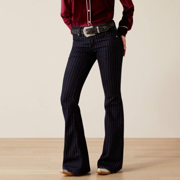 Ariat  Jasmine  Silver Striped Flare Jean Supply