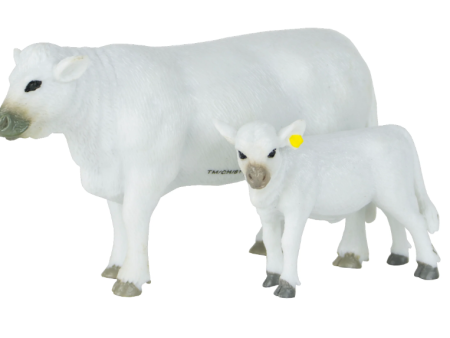 Big Country Toys Charolais Cow Calf Set For Sale