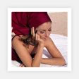 Young Woman with Burgundy Headscarf Sale