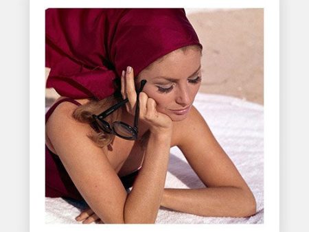 Young Woman with Burgundy Headscarf Sale