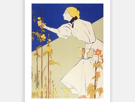 Art Nouveau - Woman Picking Flowers Online