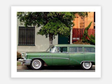 Vintage American Green Car Discount