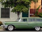 Vintage American Green Car Discount